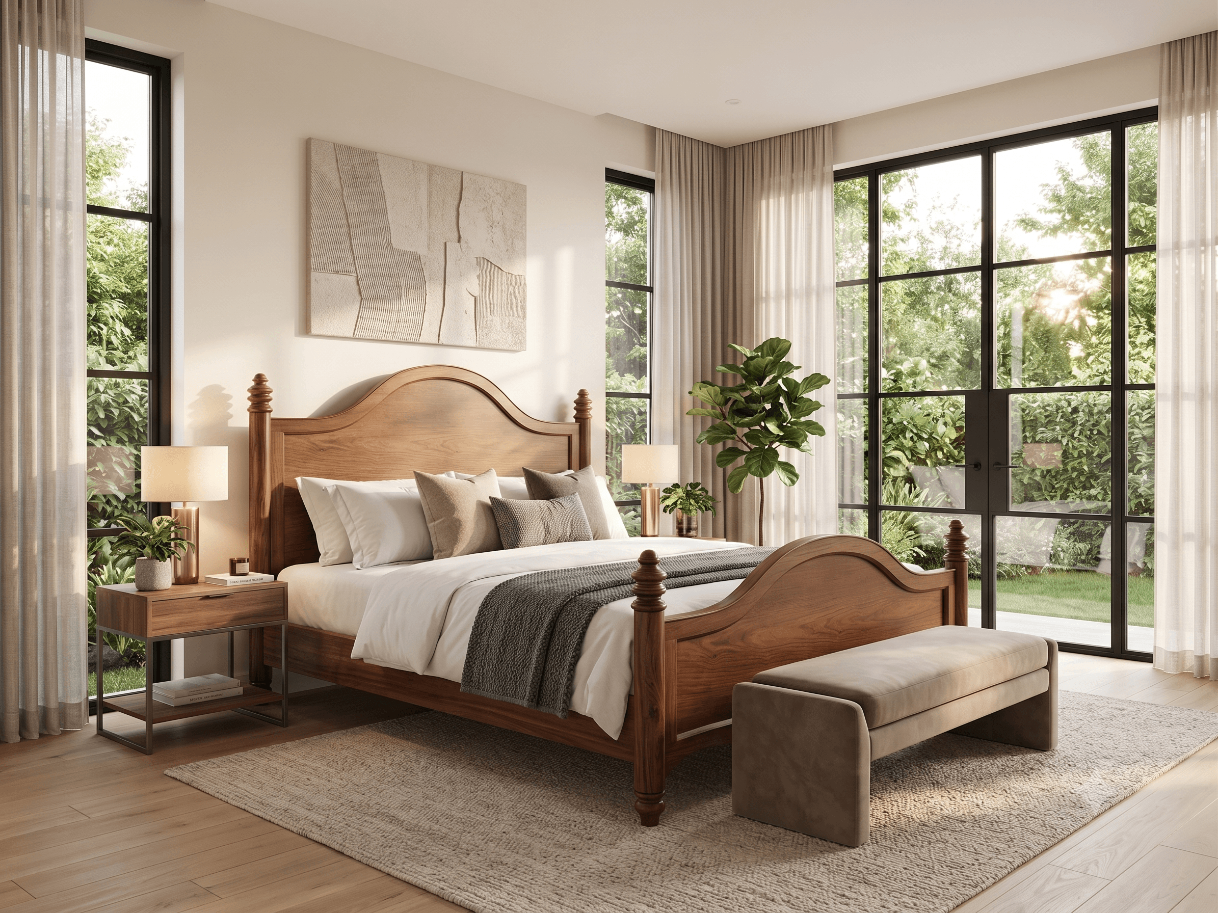 Wooden Bed