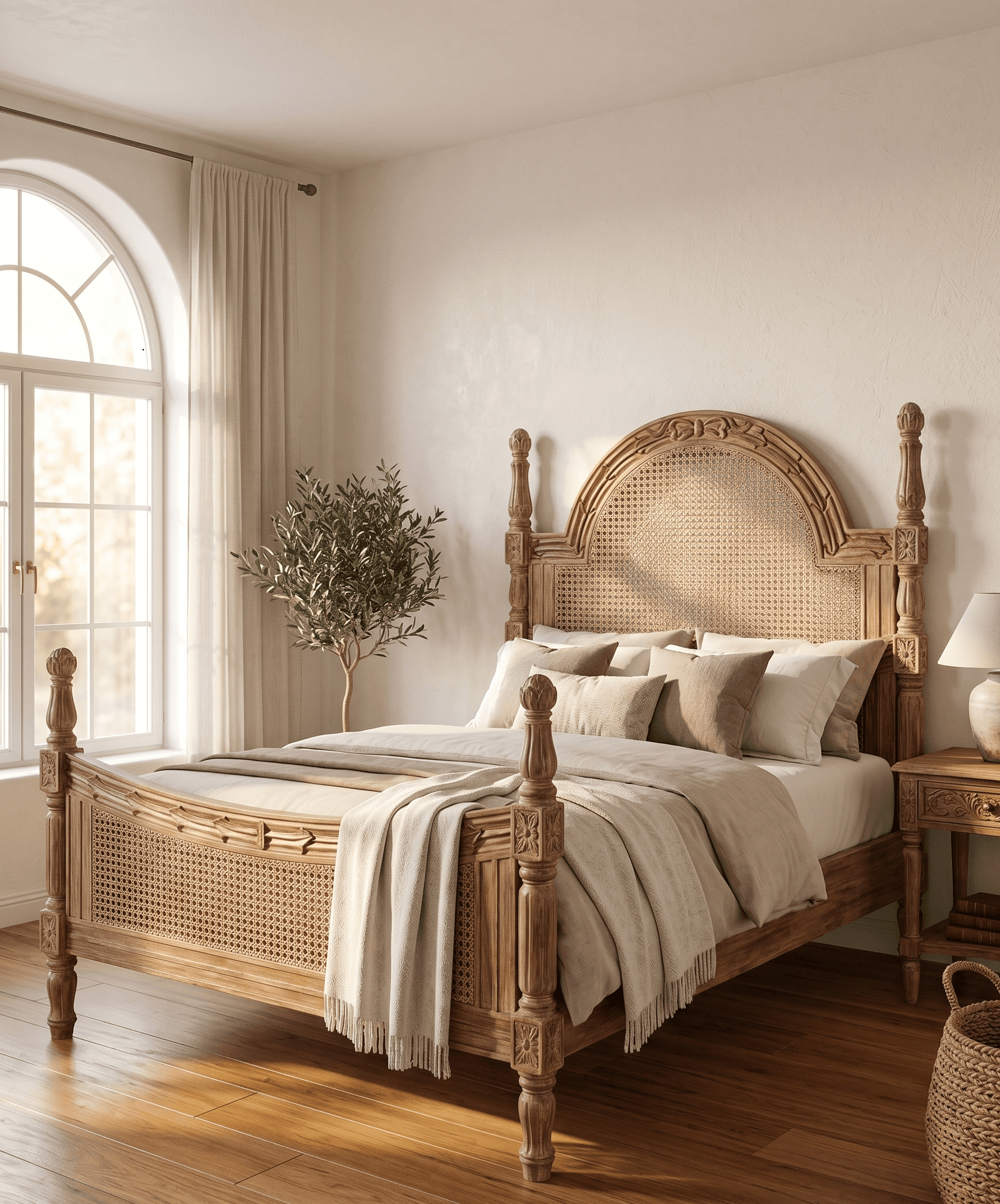 Vintage Cane Bed thumbnail 2